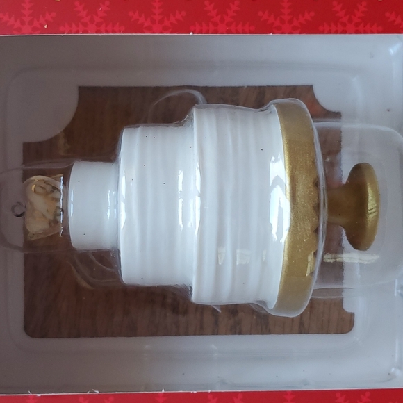 Porcelain Wedding Cake Ornament - Picture 2 of 3